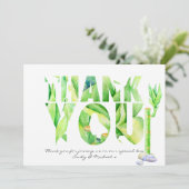 Aquarelle verte Lucky MERCI Bambou (Debout devant)