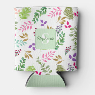 Aquarelle verte Monogramme Glacière