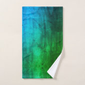 Aquarelle verte PixDezines Aqua+Emerald (Serviette à main)