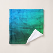 Aquarelle verte PixDezines Aqua+Emerald (Gant de toilette)