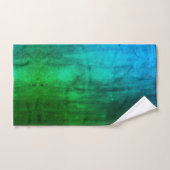 Aquarelle verte PixDezines Aqua+Emerald (Serviette à main)