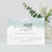 Aquarelle verte Turquoise Pale RSVP (Debout devant)