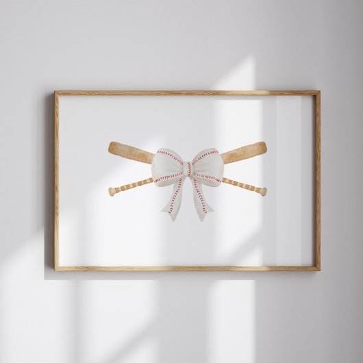 aquarelle vintage batte de baseball et affiche d'a