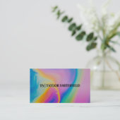 Aquarelle vintage Carte de visite traditionnel (Debout devant)