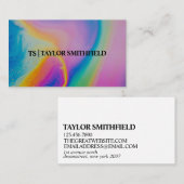 Aquarelle vintage Carte de visite traditionnel (Devant / Derrière)