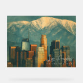 Aquarelle vintage de Los Angeles | Californie rétr (Recto)