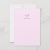 Aquarelle vintage faire-part de mariage floral (Dos)