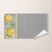 Aquarelle vintage jaune et gris (Serviette à main)