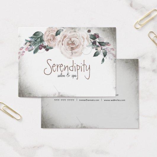 Aquarelle vintage Rose florale (Bureau)