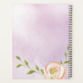 aquarelle violet chic Wedding planner (Dos)