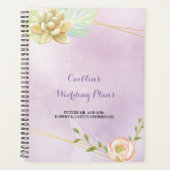 aquarelle violet chic Wedding planner (Devant)