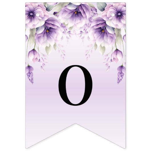 Aquarelle violet drapeau de Bunal Floral (Deuxième drapeau)