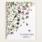 Aquarelle violet Fleurs sauvages (Devant)