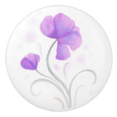 Aquarelle violet gris fleur sauvage poignée de por (Devant)