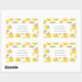 Aquarelle violet jaune Pansy étiquettes Motifs (Feuille)