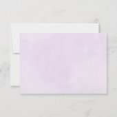 Aquarelle violet lavande RSVP (Dos)