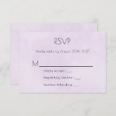 Aquarelle violet lavande RSVP (Devant / Derrière)