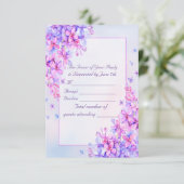Aquarelle violet Lilac Flower RSVP (Debout devant)