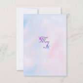 Aquarelle violet Lilac Flower RSVP (Dos)