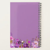 Aquarelle violet Mariage floral (Dos)