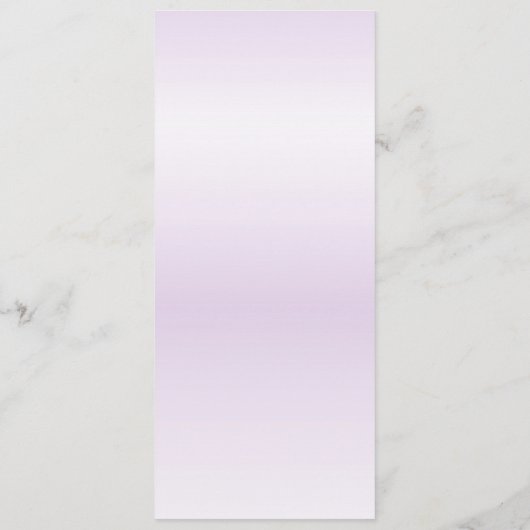 Aquarelle violet Mariage Floral Menu (Dos)