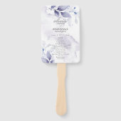 Aquarelle Violet Prune Éventail à main de programm (Devant)