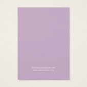 Aquarelle violet Rose Arrière - plan Eiffure Carte (Dos)