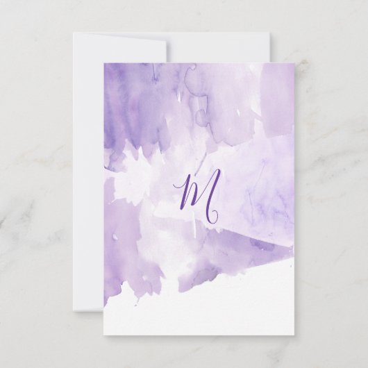 Aquarelle violet RSVP (Dos)