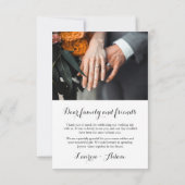 Aquarelle violet rustique Mariage Floral Merci (Dos)