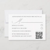 Aquarelle violet rustique Mariage floral RSVP (Devant)