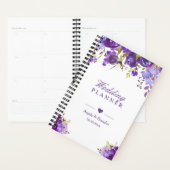 Aquarelle violet ultra violet Mariage floral (Devant avec enveloppe)