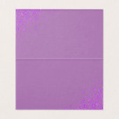 Aquarelle violet violet Mariage Floral Carte Place (Inside Unfolded)