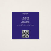 Aquarelle Violets Carte de visite (Dos)