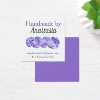Aquarelle violette artisanale