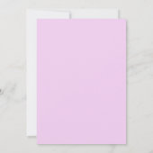 Aquarelle violette Faire-part de mariage florale (Dos)