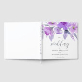 Aquarelle violette Floral Mariage à huile d'argent (Complet)