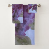 Aquarelle violette Florale (En situation)