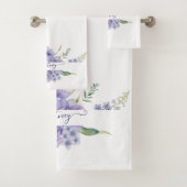 Aquarelle violette florale personnalisée (En situation)