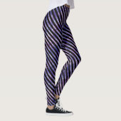 Aquarelle violette Grunge Leggings triés (Droite)