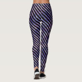 Aquarelle violette Grunge Leggings triés (Dos)