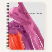 Aquarelle violette Journal personnalisé (Devant)