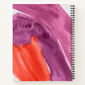 Aquarelle violette Journal personnalisé (Dos)