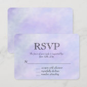 Aquarelle violette RSVP (Devant / Derrière)