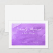 Aquarelle violette RSVP (Devant / Derrière)