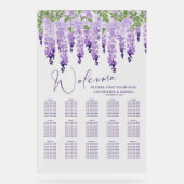 Aquarelle violette Wisteria Lilac Mariage Floral (Recto)