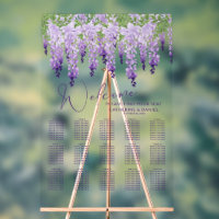 Aquarelle violette Wisteria Lilac Mariage Floral