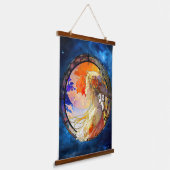 Aquarelle vive de Tapisserie murale de fille (Angulaire)