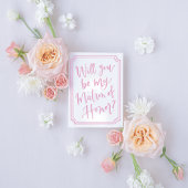 Aquarelle Voulez-vous être ma carte de proposition