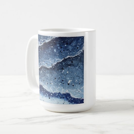Aquarelle Waves Mug (Devant gauche)