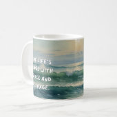 Aquarelle Waves Reveal Mug - Ride Waves (Devant gauche)